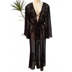 NEW CIENNA women's athena beach cover up in black